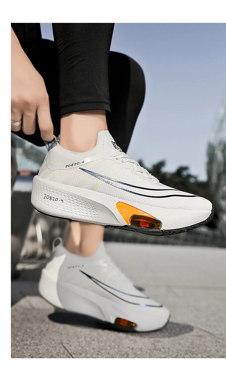 NEW Running Shoe Air Cushion Speciality Marathon Men Sports Breathable Lightweight Women's Comfortable Athletic Nonskid Sneakers