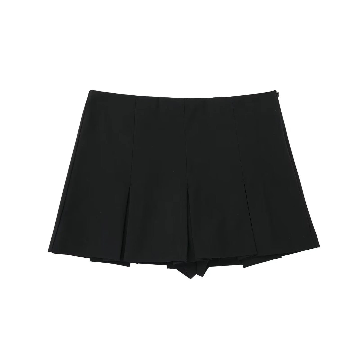 HXAO Pleated Mini Skirt Pants High Waist Grey Short Skirts Women Summer Black Skirt Shorts Streetwear Casual Women's Skort