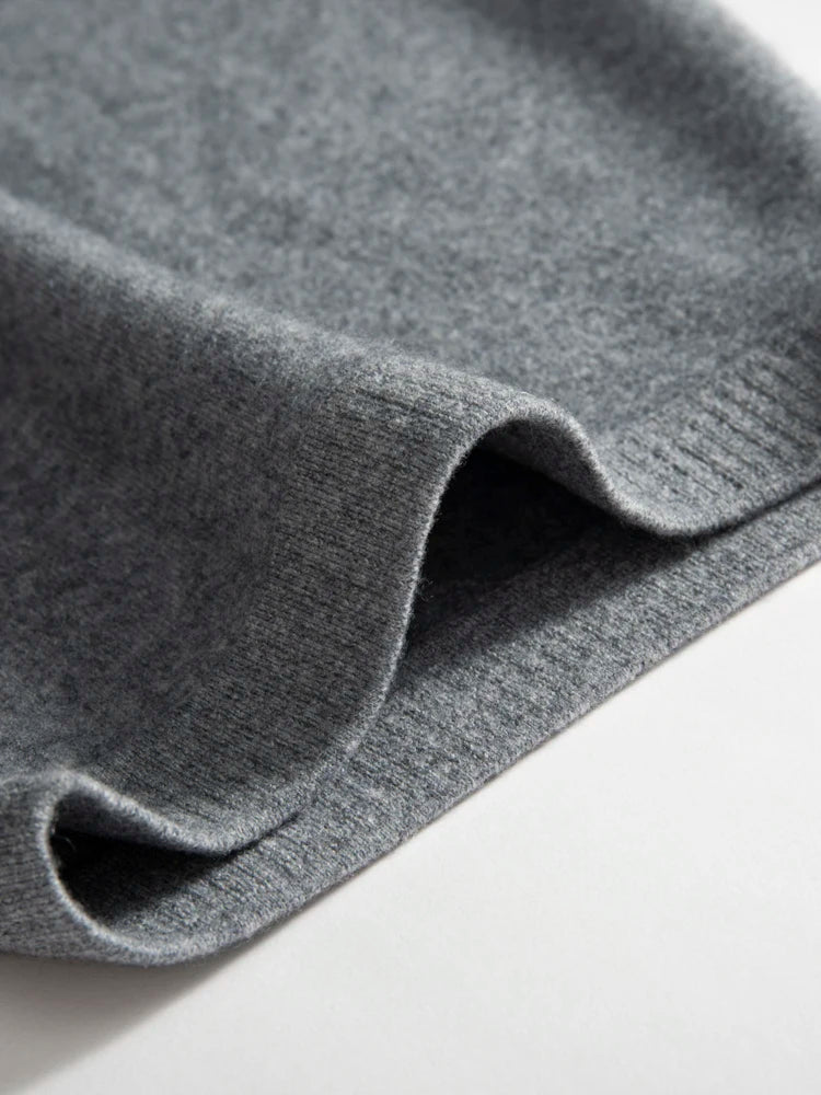 New Chic Women 100% Cashmere Mini Skirt Preppy Style Cashmere Knitted Skirt Autumn Winter Soft Warm Luxury Cashmere Dress