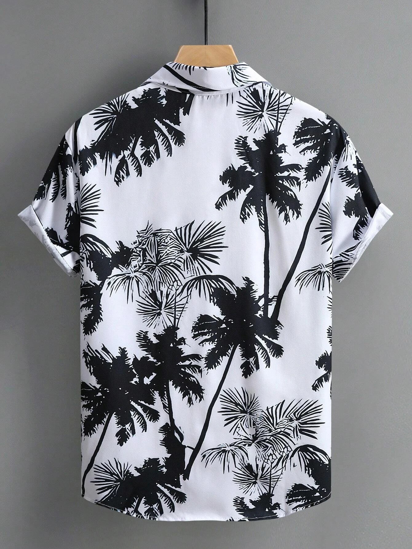Hawaiian Shirt Man Print Casual Thin Beach Slim Fashion Shirt High Quality Luxury Black Social Vintage Funny Oversized Clothes