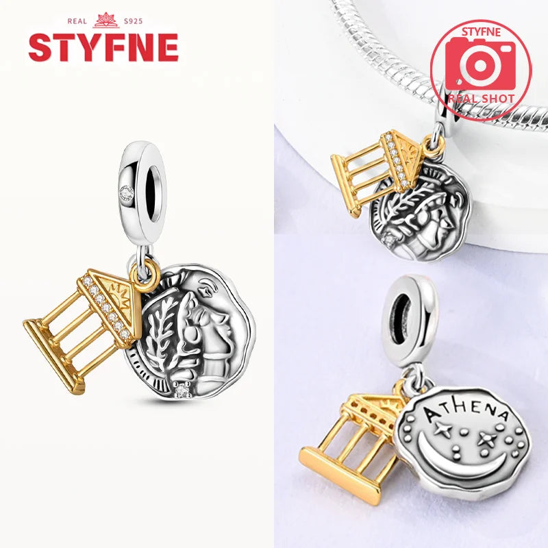 925 Silver Charms Religion Heart Lucky Eye Cross Beads For Original Bracelet Making Pendant for Women Fine Jewelry gifts