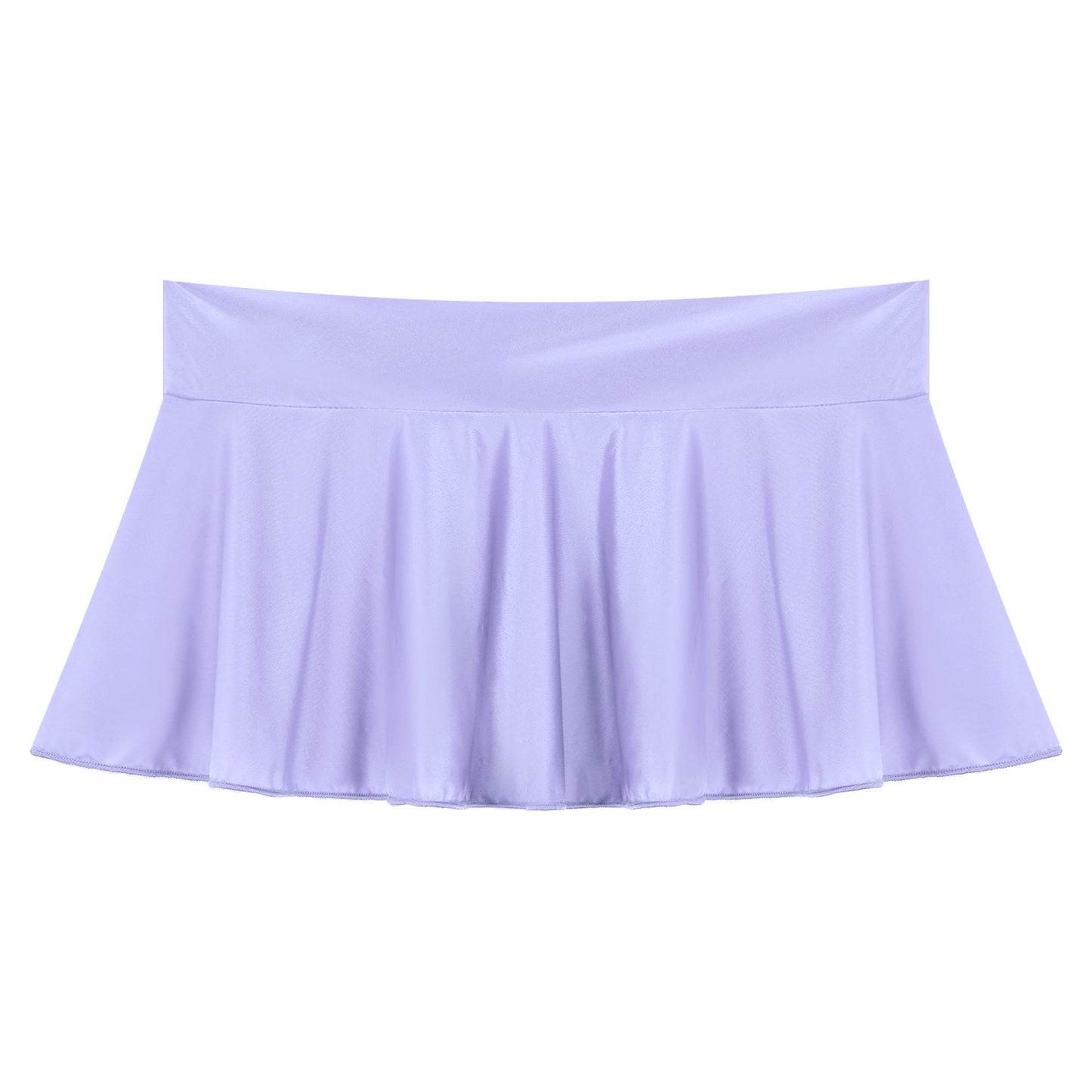 Skirts for Women Korean Fashion Mini Skirts Solid Color Sexy Miniskirt Clubwear Glossy Ruffled Short Rave Mini Skirt Y2k Clothes