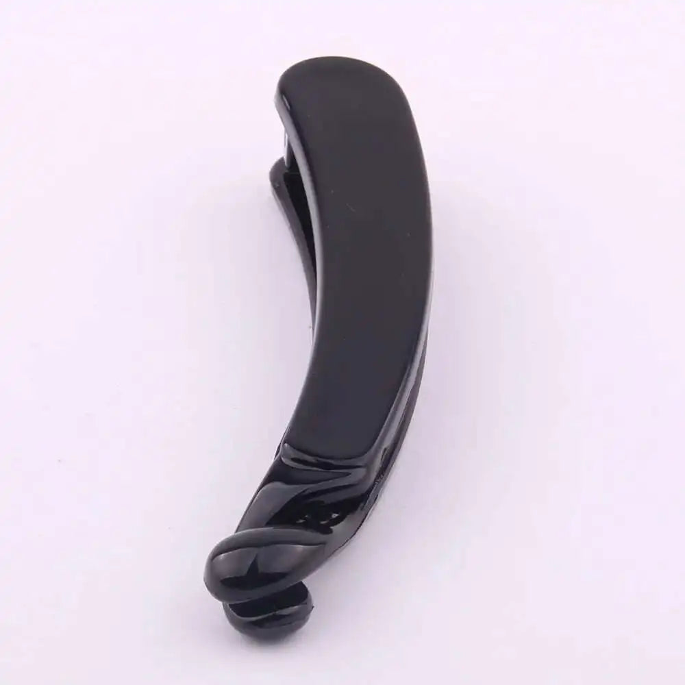 Brand French Banana Hair Clip Black Plastic Ponytail Holder Hair Pin for Lady Hairdress Beauty Tool Simple Hair Clips 2020