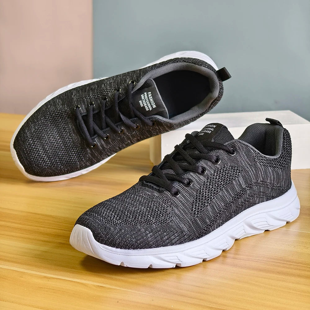 Breathable Mesh Men Sneakers Plus Size 39-46 Sport Casual Shoes For Men Lightweight Cushioning Walking Shoes
