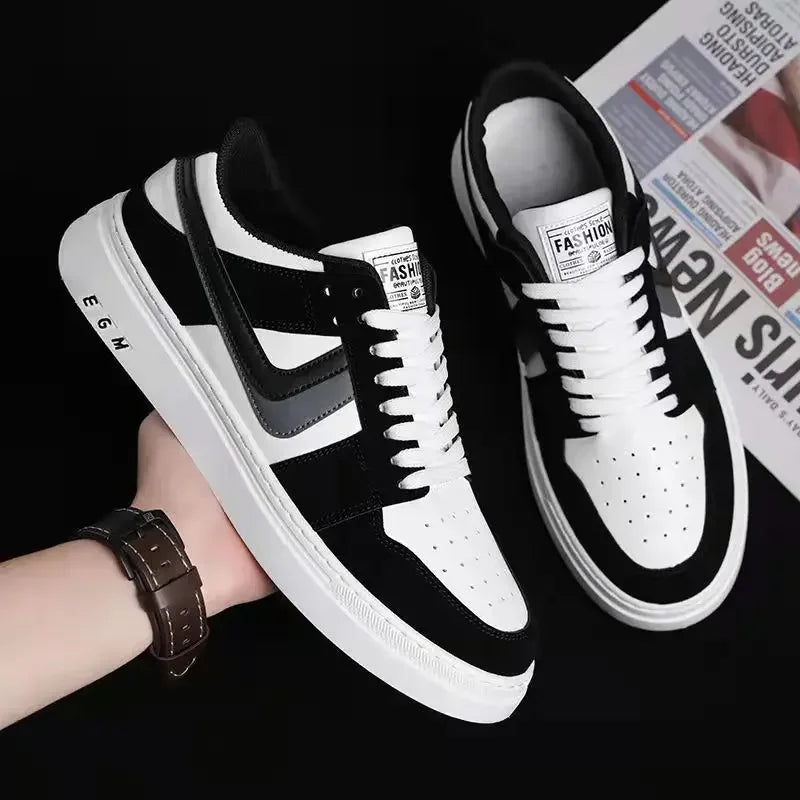 2025 Spring New Men's Sneakers Fashion Casual Board Shoes for Men's Lace Up Versatile Trendy Man's Sports Shoes Flat Bottom