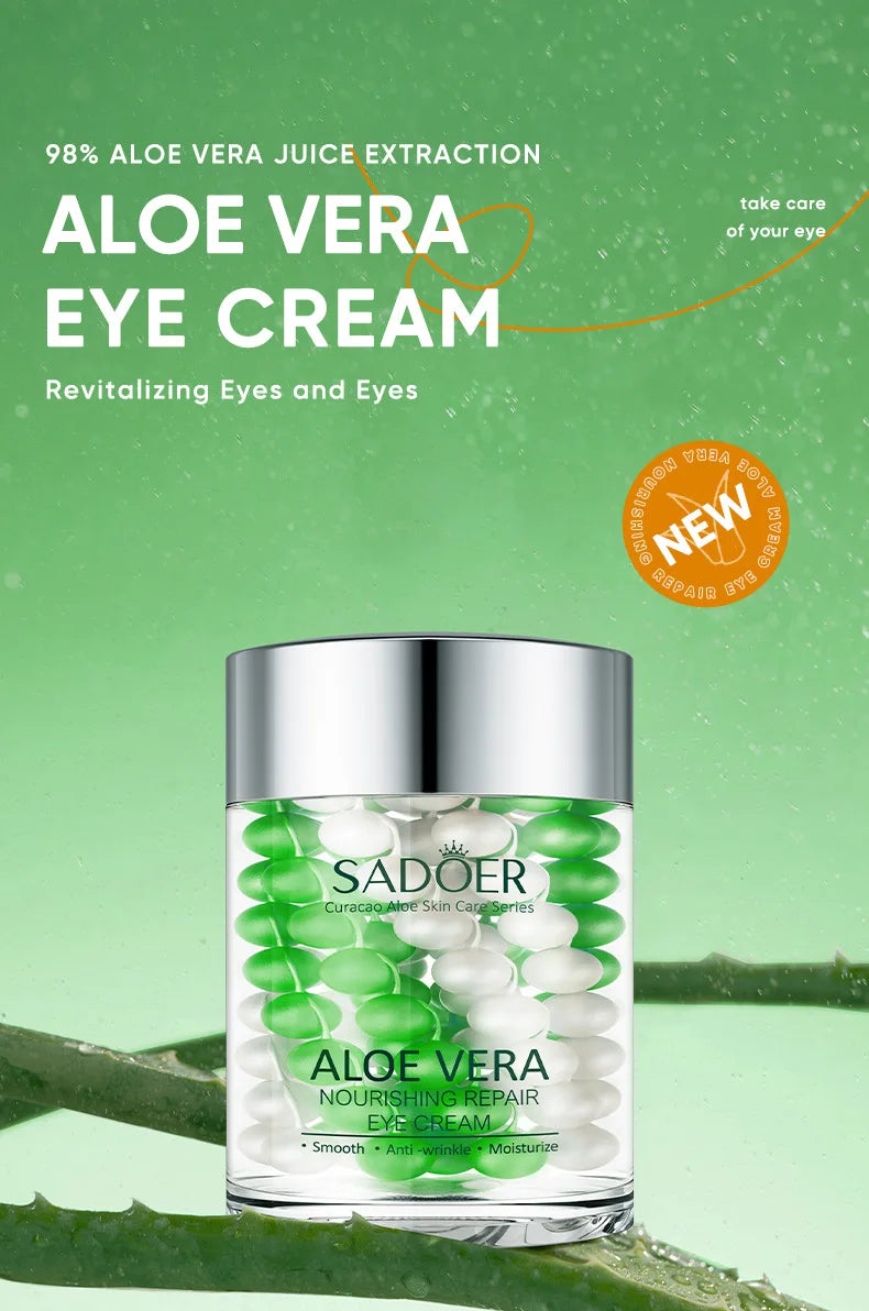 SADOER Hyaluronic Acid 24K Golden Sakura Eye Cream Anti Dark Circles Anti Wrinkles Moisturizing Anti-aging Creams Eyes Skin Care