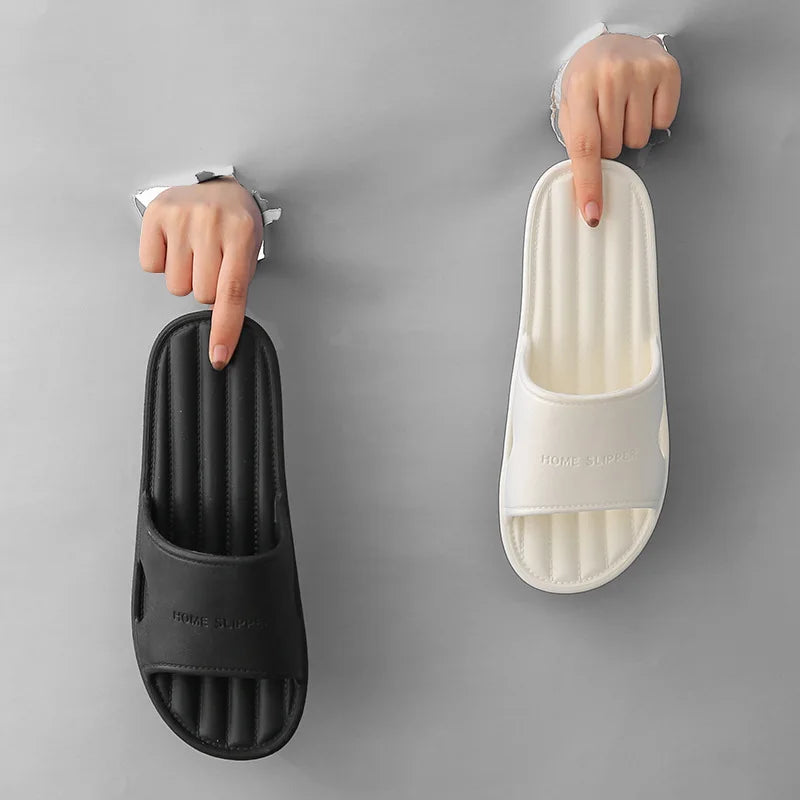 2025 Men's Summer Slippers for Home Use Women's Indoor Non Slip Shower Home Use EVA Soft Bottom Couple's Bathroom Slippers