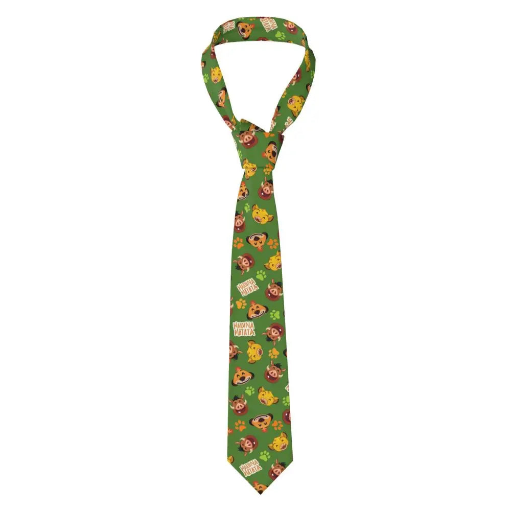 Custom The Lion King Hakuna Matata Necktie Mens Mens Suit Tie For Thanksgiving Day