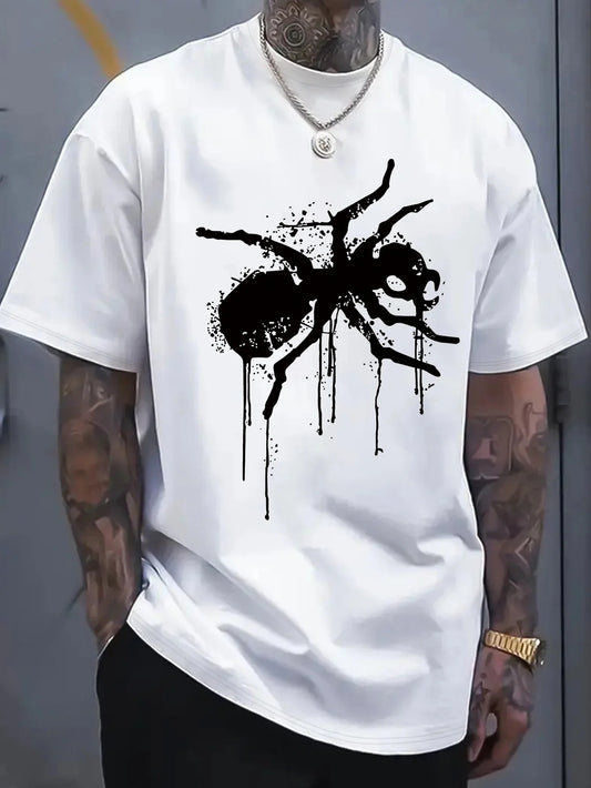 Men The Prodigy Band Graphic T-Shirt Extreme Invasion Spider-like Ant Design,Summer Tee for Concerts Everyday Casual Wear