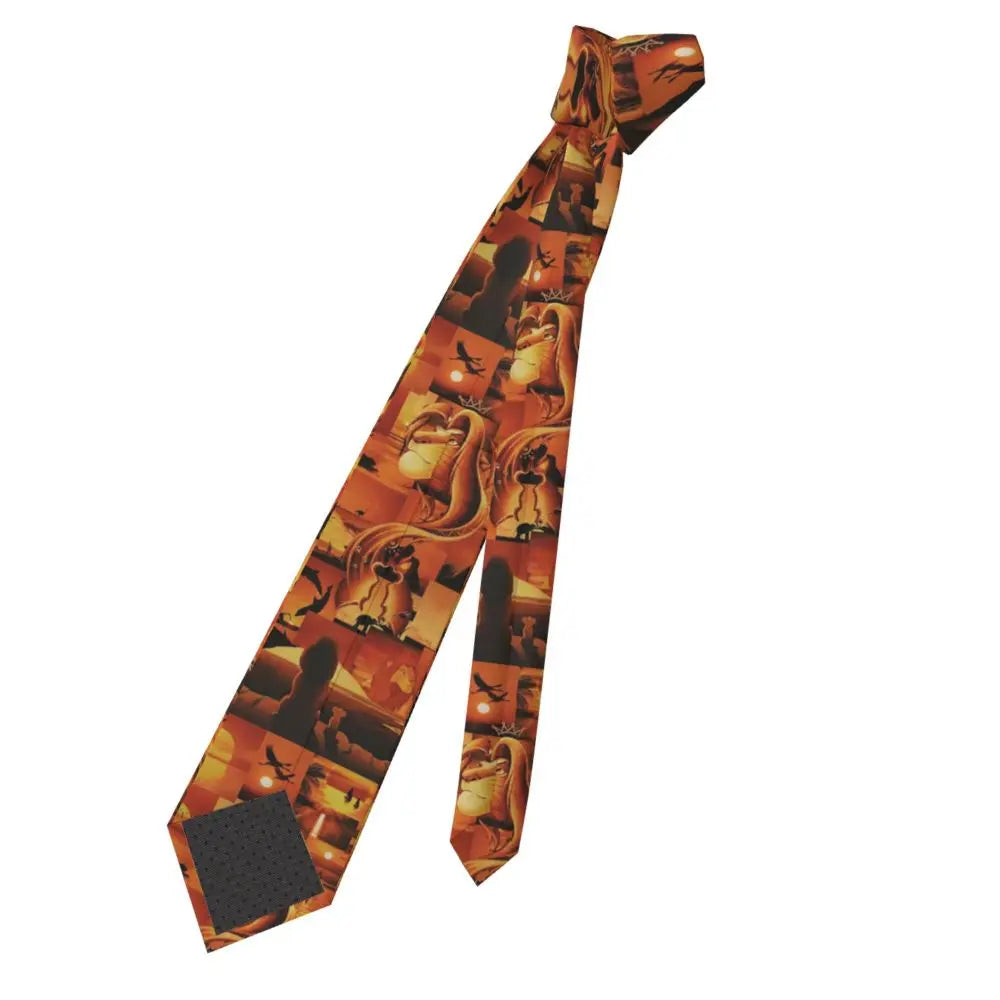 Custom The Lion King Hakuna Matata Necktie Mens Mens Suit Tie For Thanksgiving Day