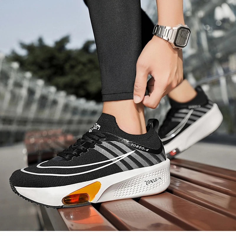 NEW Running Shoe Air Cushion Speciality Marathon Men Sports Breathable Lightweight Women's Comfortable Athletic Nonskid Sneakers