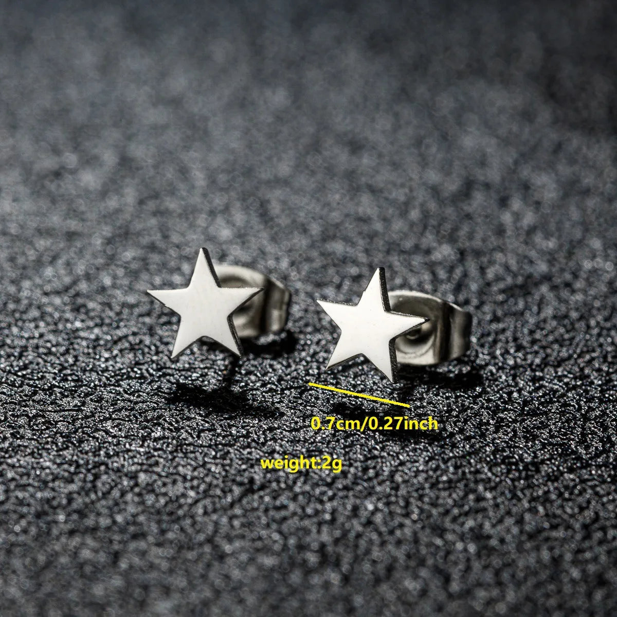 Vintage Simple Star Moon Circle Geometry Stainless Steel Stud Earrings for Women Trendy Earing Piercing Jewelry Gift