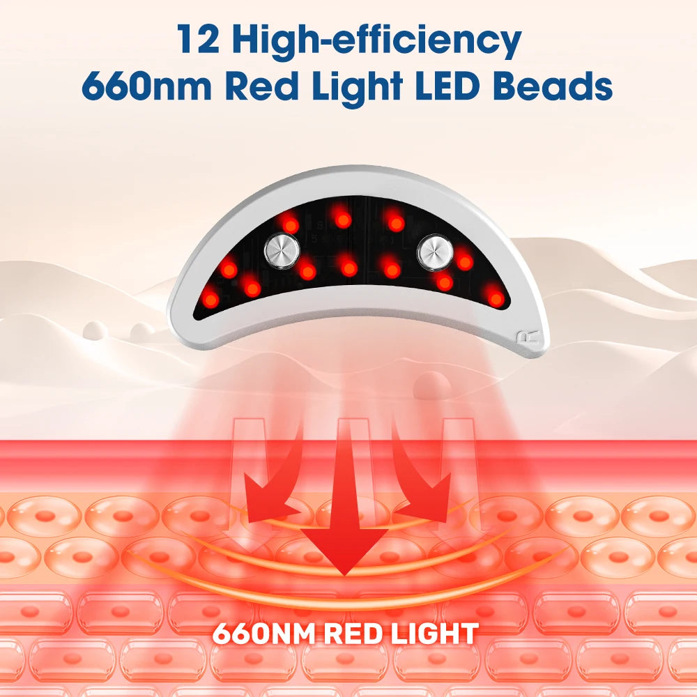 Electric Portable Ems Red Light Therapy Massage Led Eye Patch With Microcurrent Eye Care Device Anti-aging Dark Circles Remover