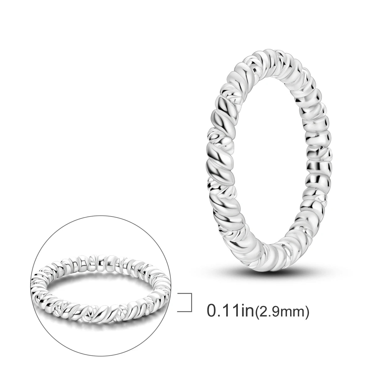 Silver Plated Women Luxury Stackable Ring Real Infinite Flower Daisy Fine Jewelry Rings For Engagement Weddling Party