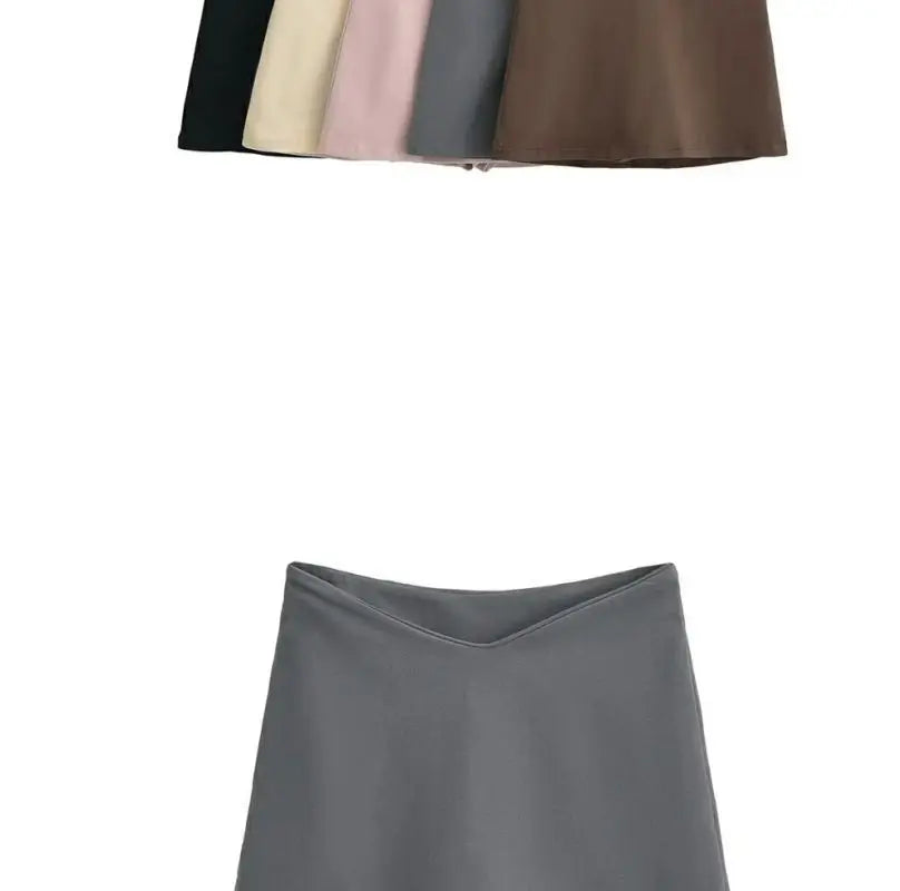 Women Summer Sexy Shorts Skirts Summer Korean Low Waist Office Ladies Mini Skirts Fashion Casual Solid A Line Skirts New