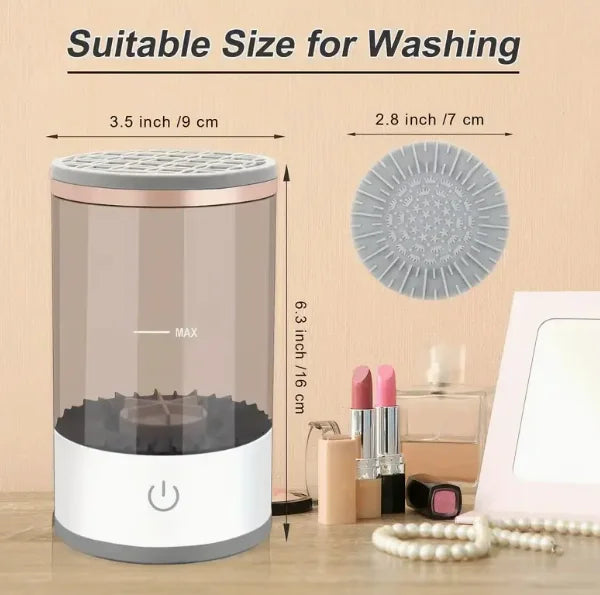 Electric lazy makeup brush cleaner | Automatic cleaning with storage box special cleaning storage for makeup tools