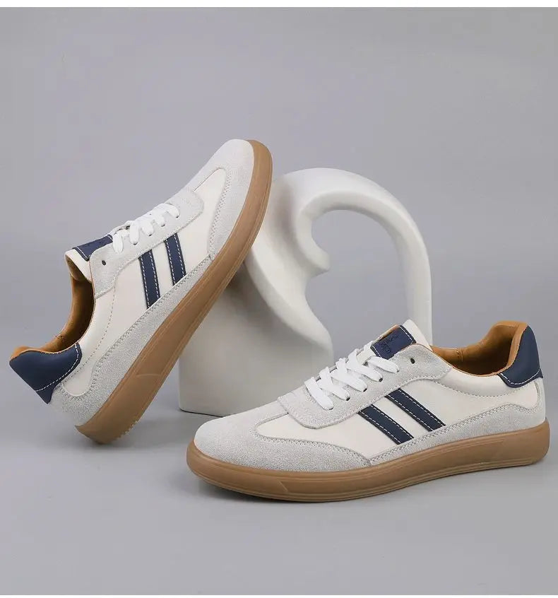 High Quality Leather Sneakers Men Trainers Classic Casual Sports Shoes Man Flat Sneakers Outdoor Non-slip Men's Skateboard Shoes