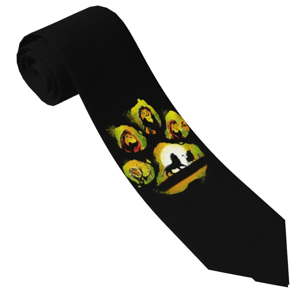 Custom The Lion King Hakuna Matata Necktie Mens Mens Suit Tie For Thanksgiving Day