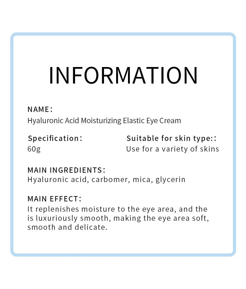 SADOER Hyaluronic Acid 24K Golden Sakura Eye Cream Anti Dark Circles Anti Wrinkles Moisturizing Anti-aging Creams Eyes Skin Care