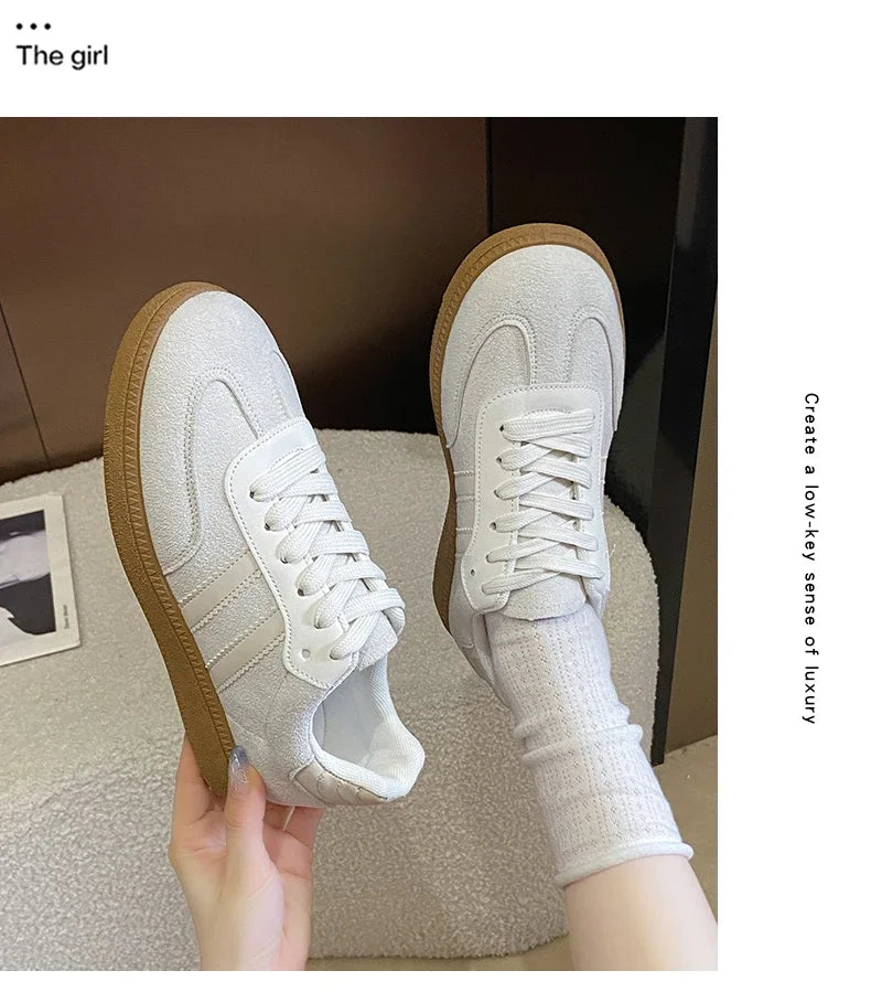 Women Tennis Sneakers Flats Ladies Fashion Mixed Colors Lace-up Vulcanized Shoes Spring Autumn Woman Outdoor Trainers Footwear