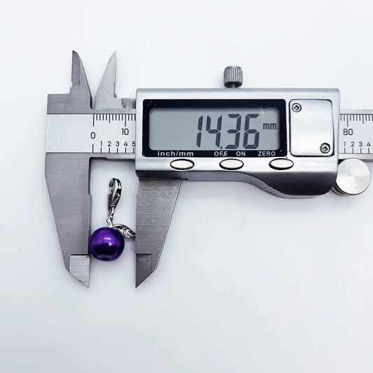 Lovely Purple Enamel Apple Pendant Charm For Women Girls 925 Sterling Silver Jewelry Gift