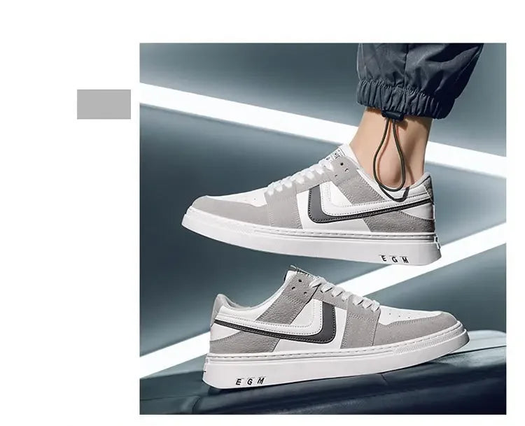 2025 Spring New Men's Sneakers Fashion Casual Board Shoes for Men's Lace Up Versatile Trendy Man's Sports Shoes Flat Bottom