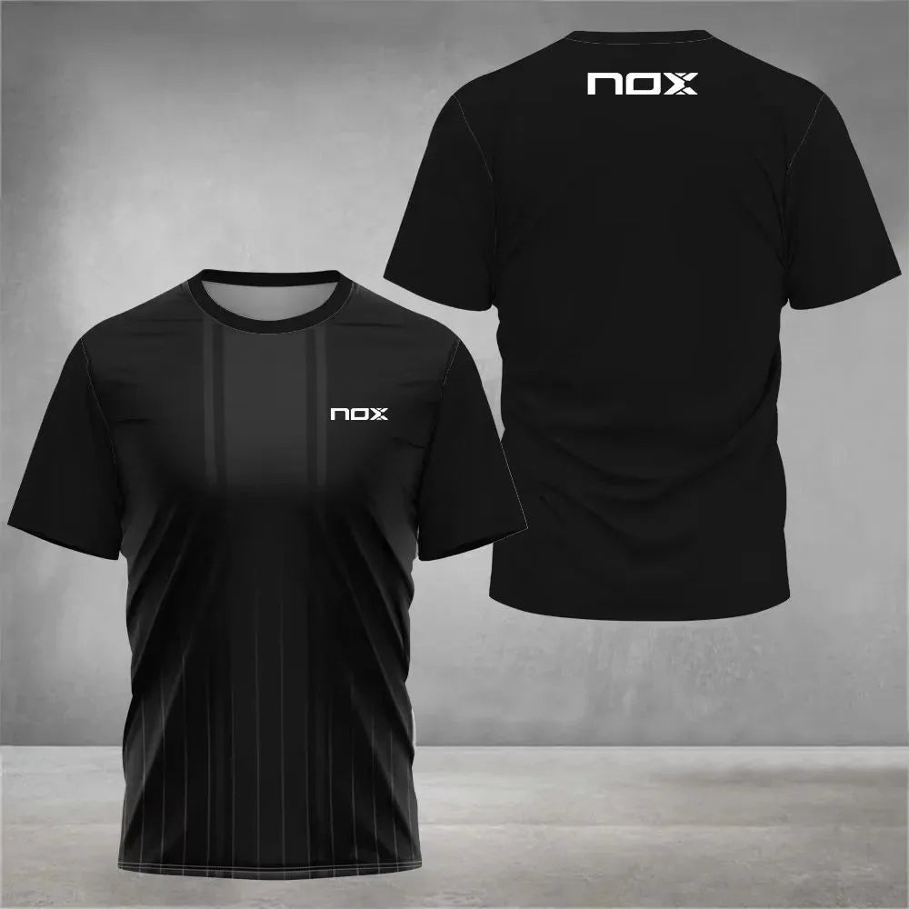 New Summer Men's Polyester Fiber Casual Fashion Breathable T-shirt Letter Printed Pattern Suitable for Outdoor Wearing