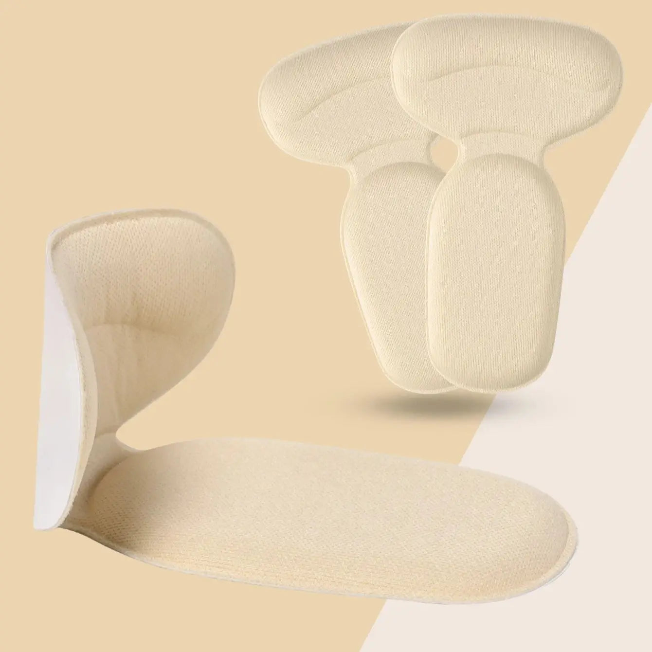 3/6Pairs Heel Pad With Insoles Attached To The Heel, Memory Foam Insoles High Heels, Anti-Wear Shoe Heel Pads