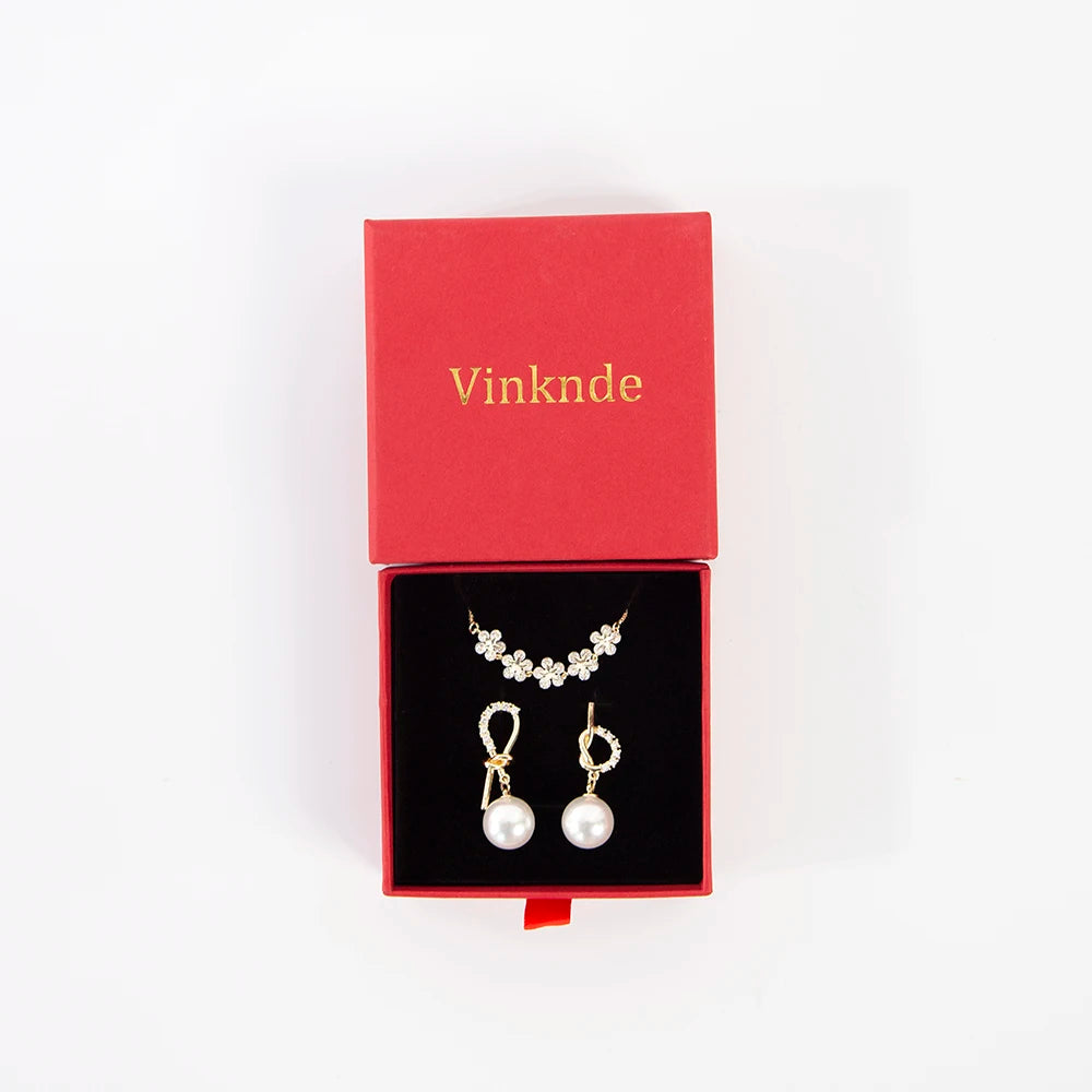 Wholesale 24pcs Custom Jewelry Packaging Box with logo Pink Cardboard Drawer Sliding Jewellery Earrings Ring Necklace Gift Boxes