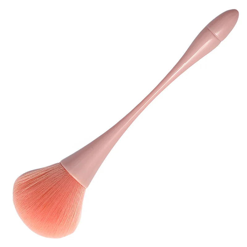 Rose Gold Powder Blush Makeup Brushes Professional Make Up Brush Soft Hair Large Nail Dust Cleaner Manicure Cosmetic Beauty Tool