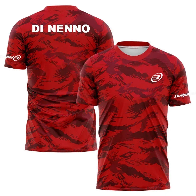 Men's Quick Drying Padel T-Shirt 2023 Breathable Tennis Short Sleeve Tops World Padel Fans T Shirts Fitness Running Sportwear