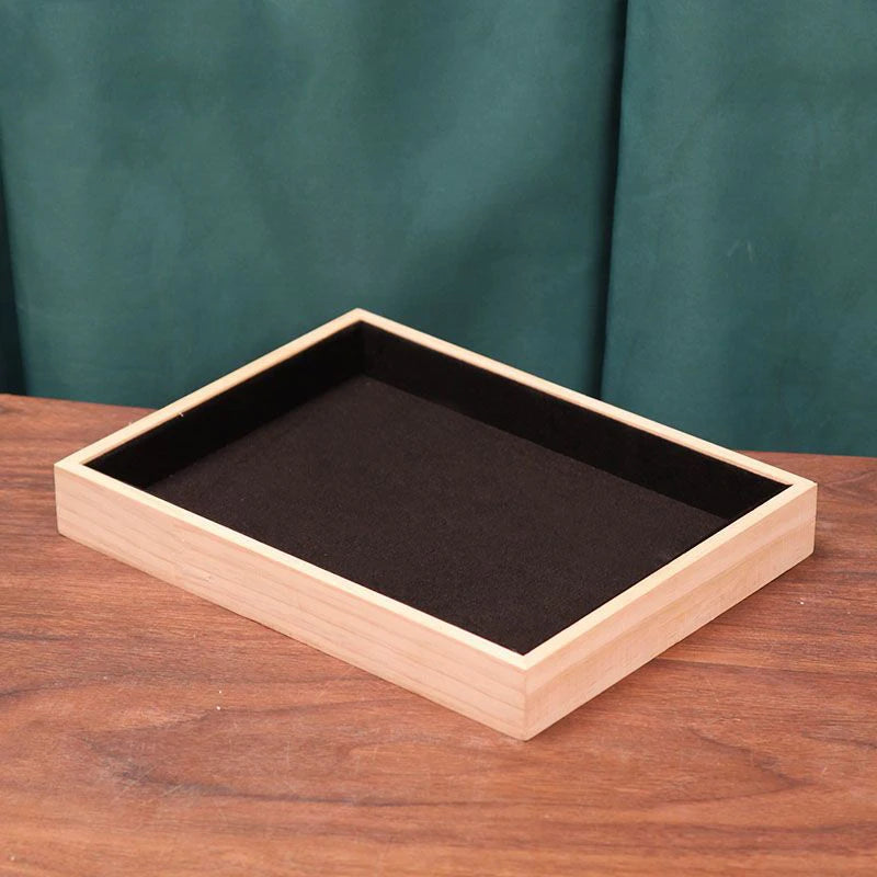 Fashion Wood Jewelry Tray Storage Trays Pendant Necklace Bracelet Earrings Ring Display Plate Desktop Drawer Sundries Organizers