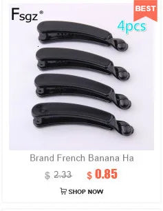 Brand French Banana Hair Clip Black Plastic Ponytail Holder Hair Pin for Lady Hairdress Beauty Tool Simple Hair Clips 2020