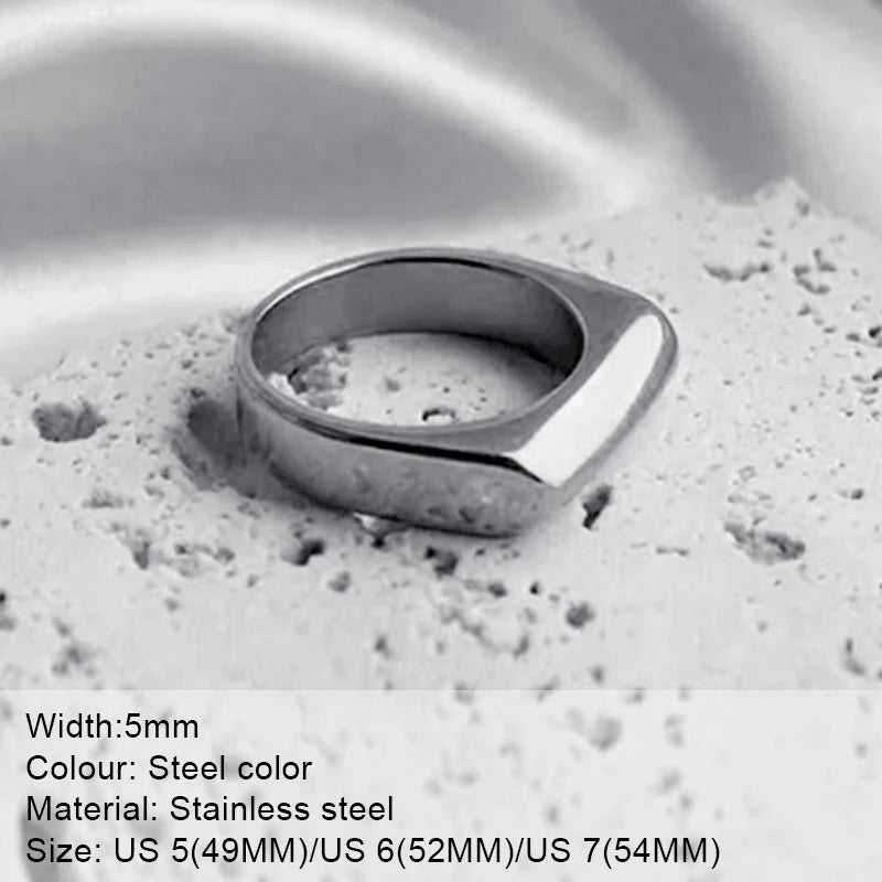Fashion Ring 316L Stainless Steel Ring Anillo Ringen Mujer Women Rings Bague Couple Matching Jewlery Fashion Gifts Do not fade