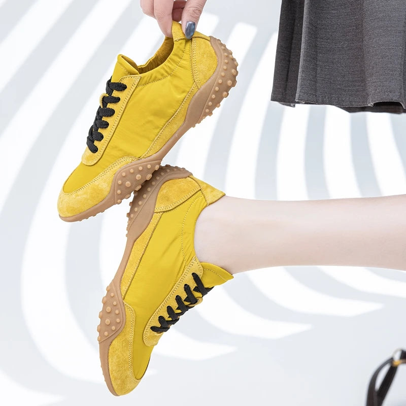 AIYUQI Women Sneakers 2025 New  Flat Non-slip Women's Moral Training Shoes Large Size Running Skateboarding Shoes For Women