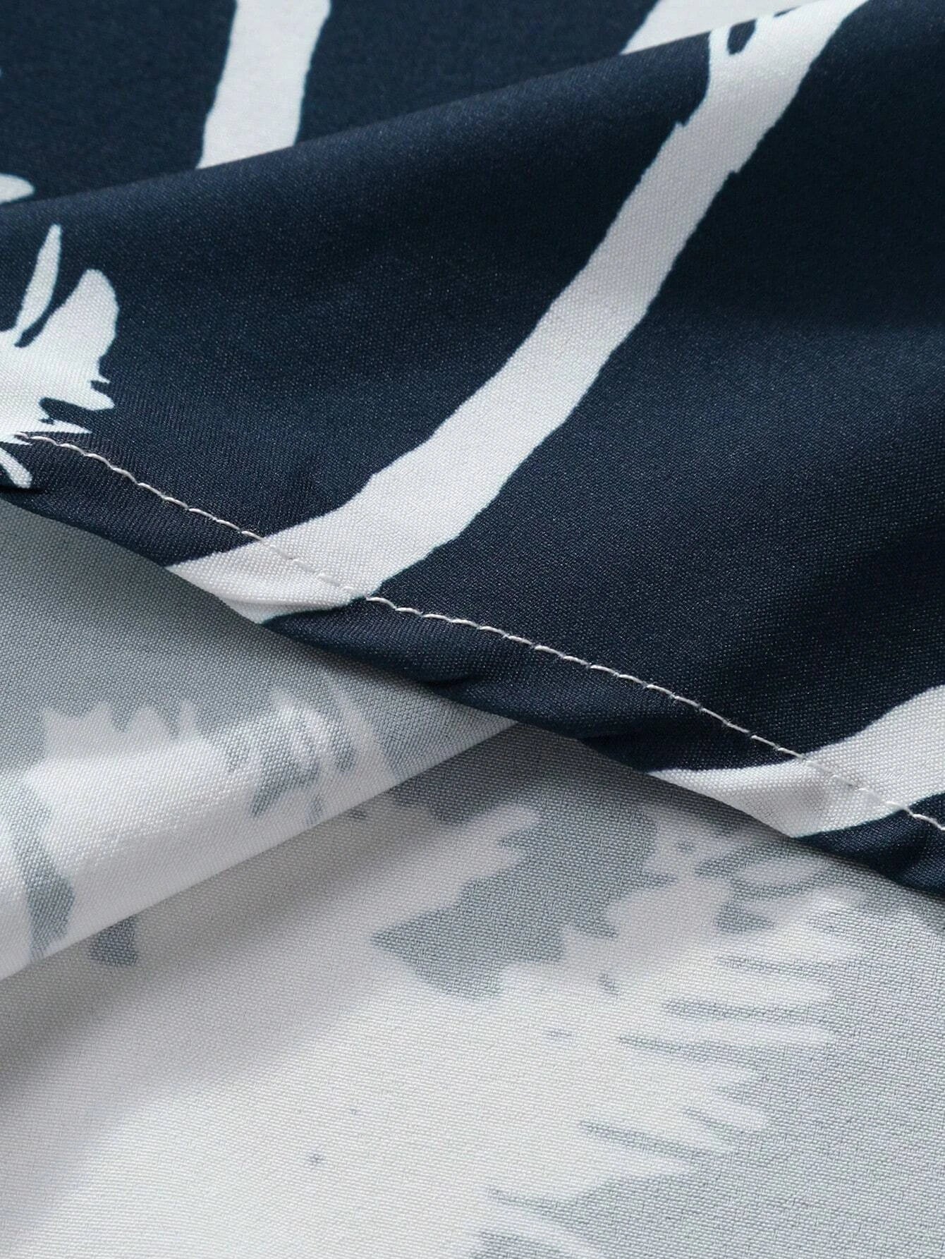 Hawaiian Shirt Man Print Casual Thin Beach Slim Fashion Shirt High Quality Luxury Black Social Vintage Funny Oversized Clothes