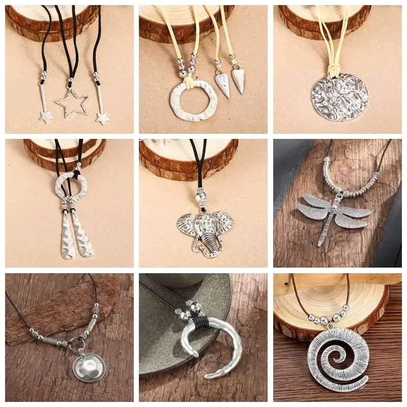 Bohemian Ethnic Wind Imitation Pearl Braided Necklaces Women Retro Hand-woven Beads Double Layer Rope Chain Vacation Jewelry