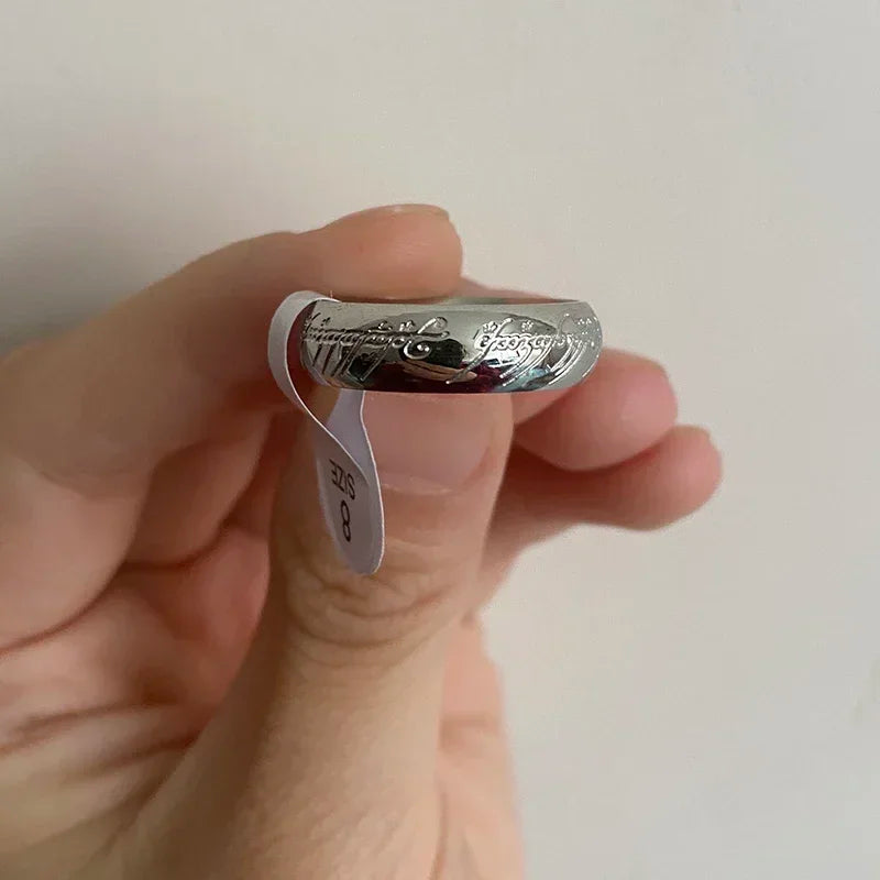 Stainless steel Language Rings for Unisex Fashion Accessories Jewelry