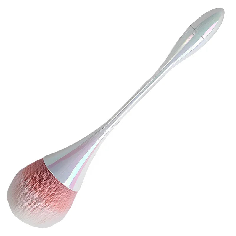 Rose Gold Powder Blush Makeup Brushes Professional Make Up Brush Soft Hair Large Nail Dust Cleaner Manicure Cosmetic Beauty Tool