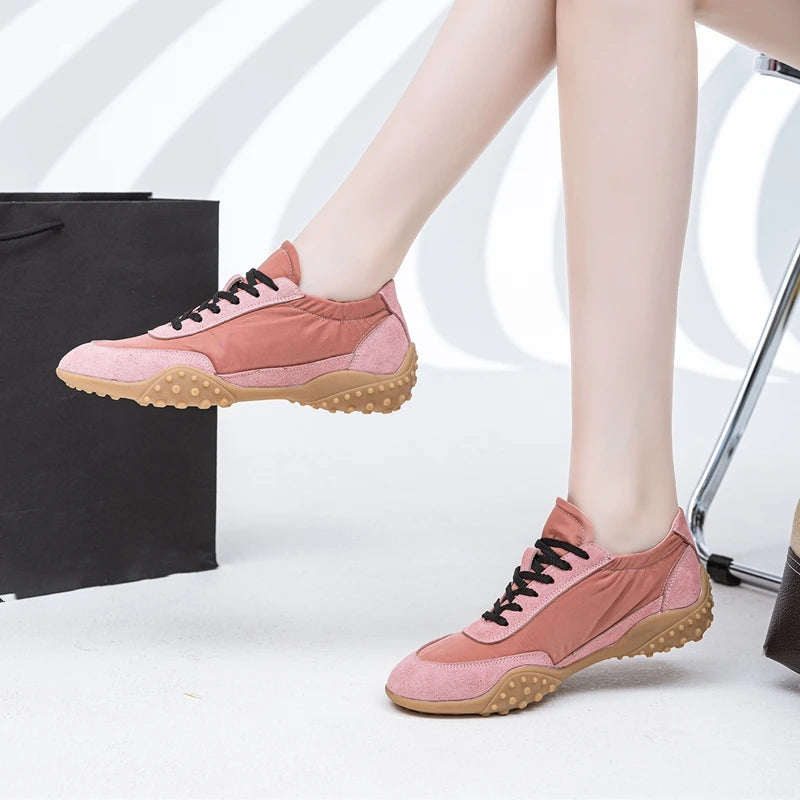 AIYUQI Women Sneakers 2025 New  Flat Non-slip Women's Moral Training Shoes Large Size Running Skateboarding Shoes For Women