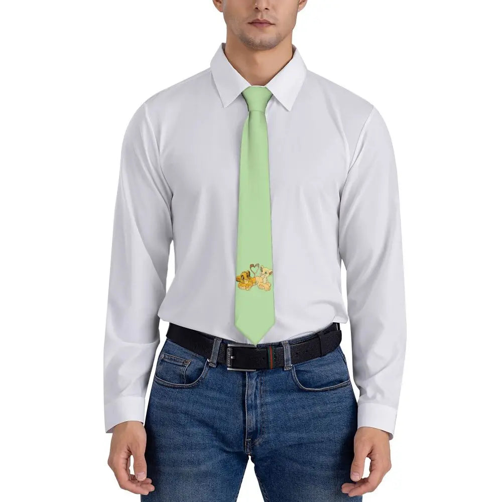 Custom The Lion King Hakuna Matata Necktie Mens Mens Suit Tie For Thanksgiving Day
