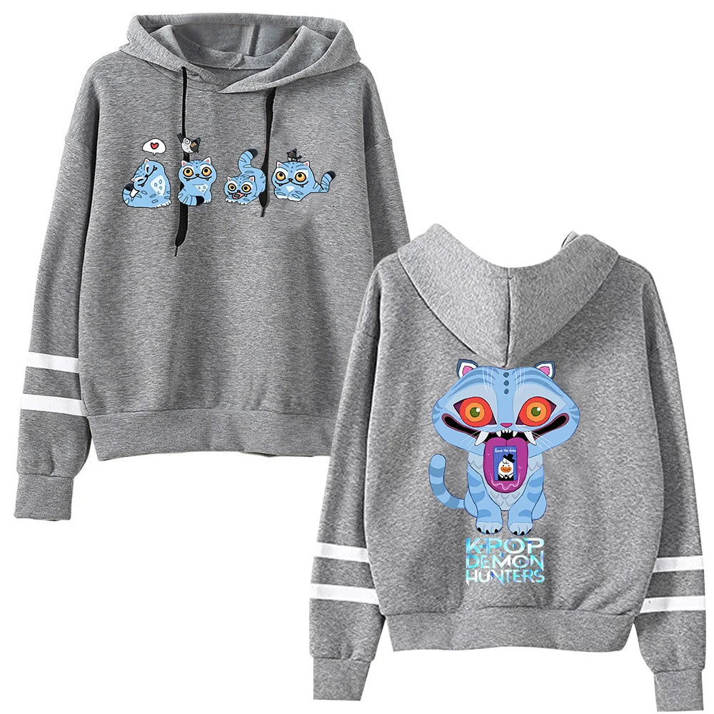 Anime Kpop Demon Hunter Saja Boys Hoodie Anime Sweatshirt Harajuku Pullover Tops Streetwear Fans Gift