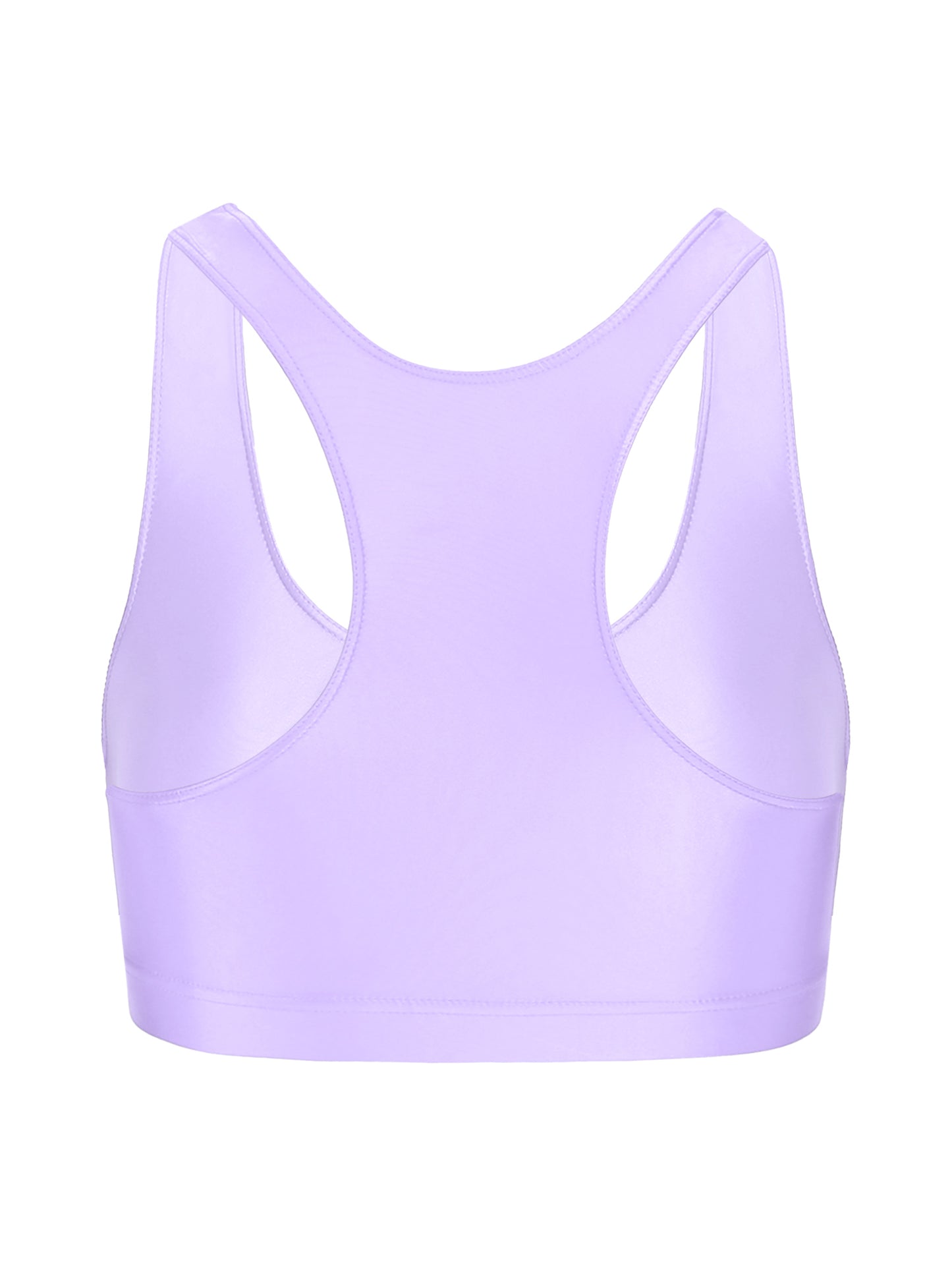 Women Glossy Swimsuit Outfit Oil Shiny Camis Crop Top Sports Fitness Smooth Tank Tops T-shirt With Panties Boxer Shorts Swimwear