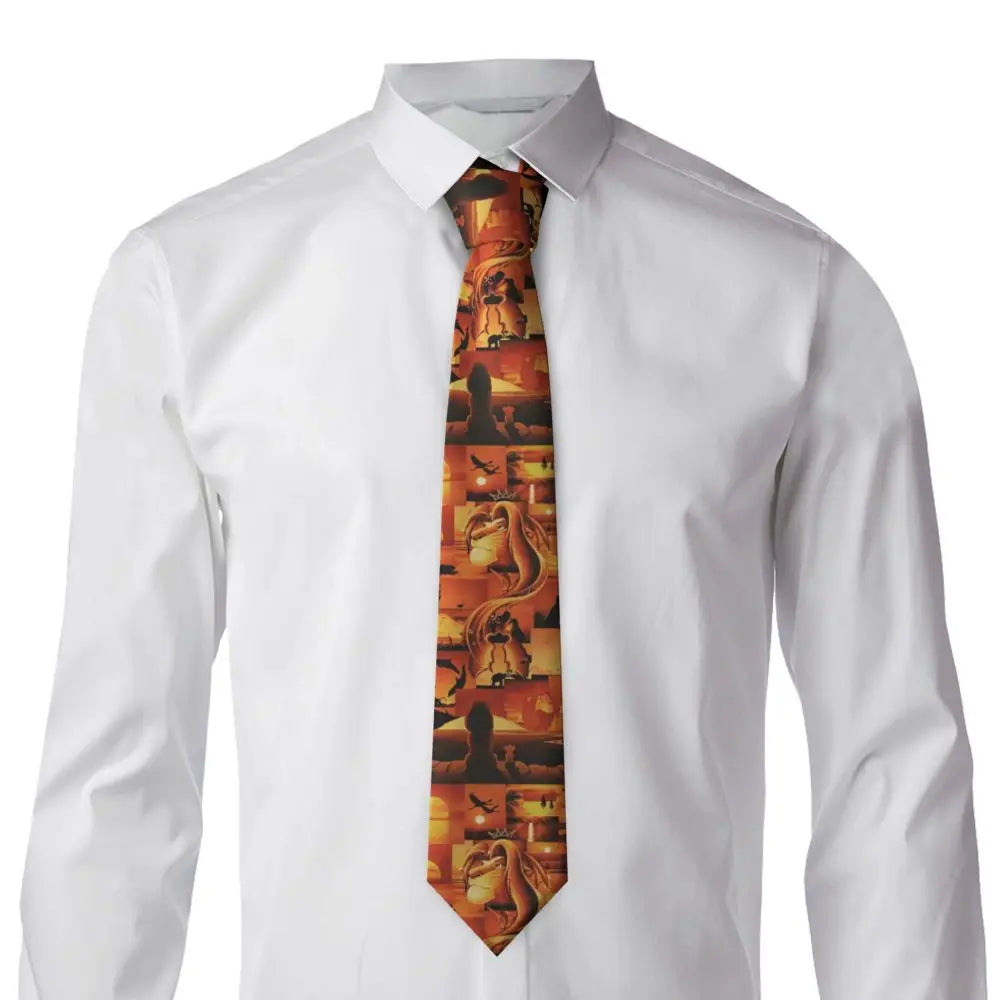 Custom The Lion King Hakuna Matata Necktie Mens Mens Suit Tie For Thanksgiving Day