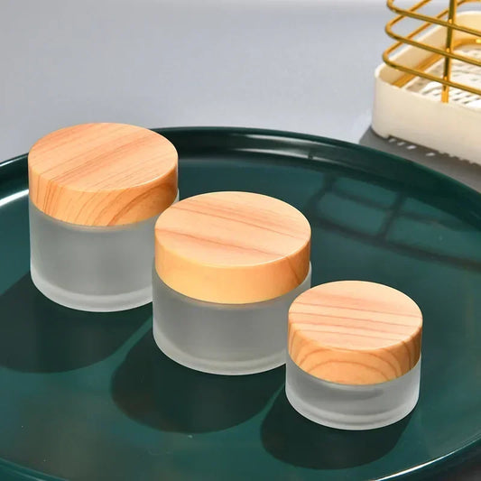 Lotion Refillable Glass Bottle Storage Eye Cream Sealed Dispenser Facial Mask Cosmetic Jar Container Personal Care Travel Set