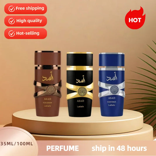 35ML/100ML Arabian Men's Perfume Long-lasting Fragrance High-quality Fresh Eau De Toilette Spray Pheromone Men's Perfume