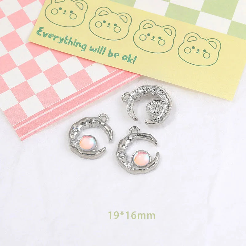 Wholesale Y2K Silver Charms for Jewelry Making Accessories DIY Pendant Necklace Bracelet Earring Women Girl Luxury Female Gift