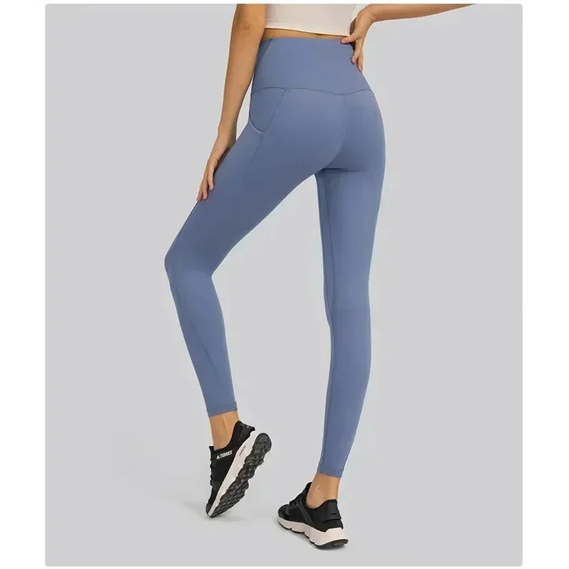 Lemon Women Pants Leggings Soft Yoga Workout Tights Pants Gym Fitness Sport Sweatpants Breathable Quick Dry Seamless Leggings