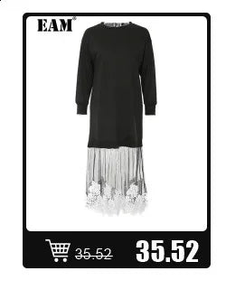 [EAM] High Elastic Waist Black Irregular Pleated Midi Elegant Half-body Skirt Women Fashion Tide New Spring Autumn 2025 1DJ0400