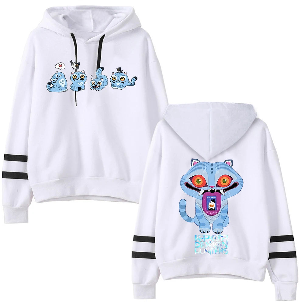 Anime Kpop Demon Hunter Saja Boys Hoodie Anime Sweatshirt Harajuku Pullover Tops Streetwear Fans Gift